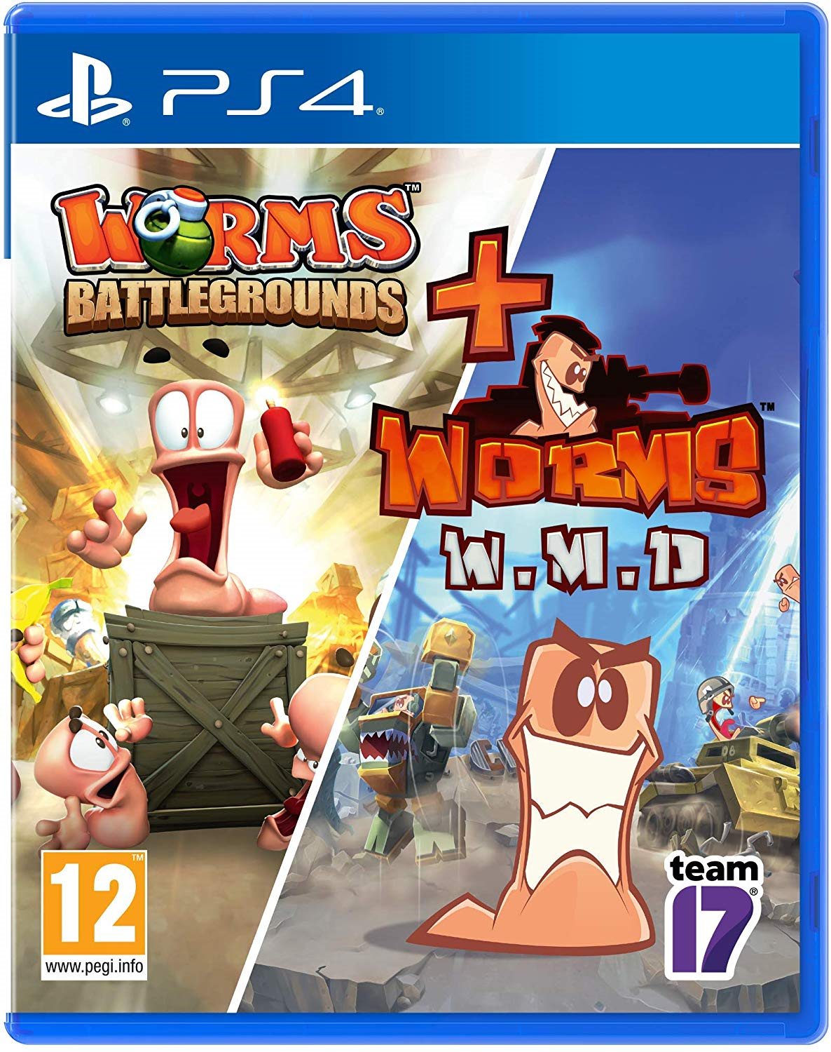 Worms Battlegrounds + Worms WMD Double-Pack - PS4