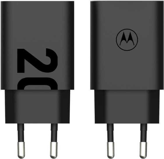 Töltő adapter Motorola TurboPower 20W USB-A w/ 1m USB-C cable Black