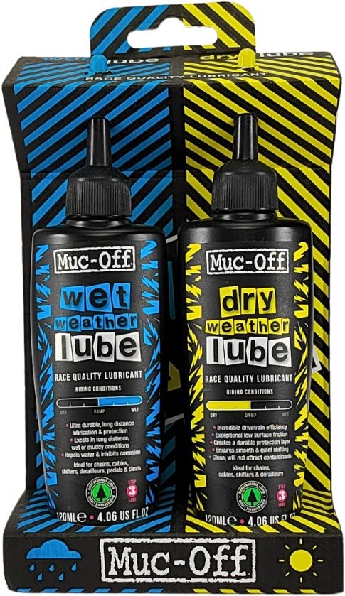 Muc-Off Wet and Dry lube 2x120ml