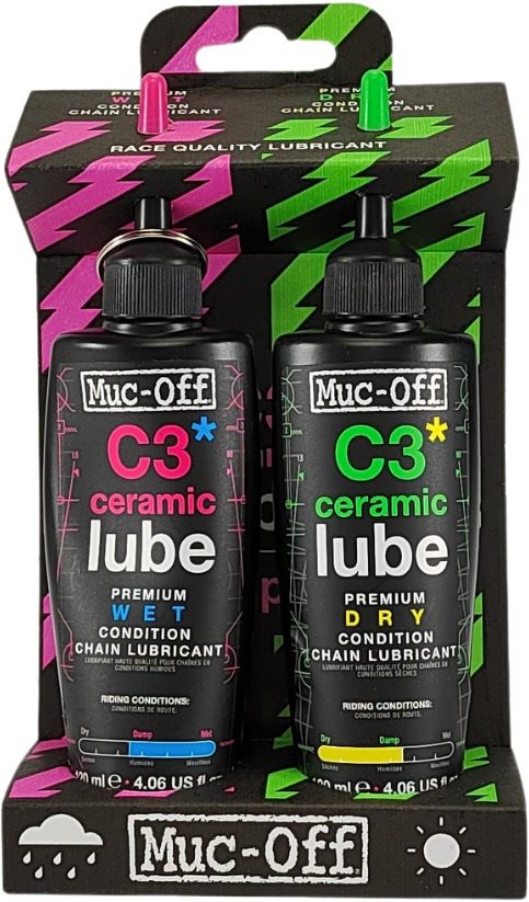 Muc-Off C3 Wet and Dry lube 2x 120ml