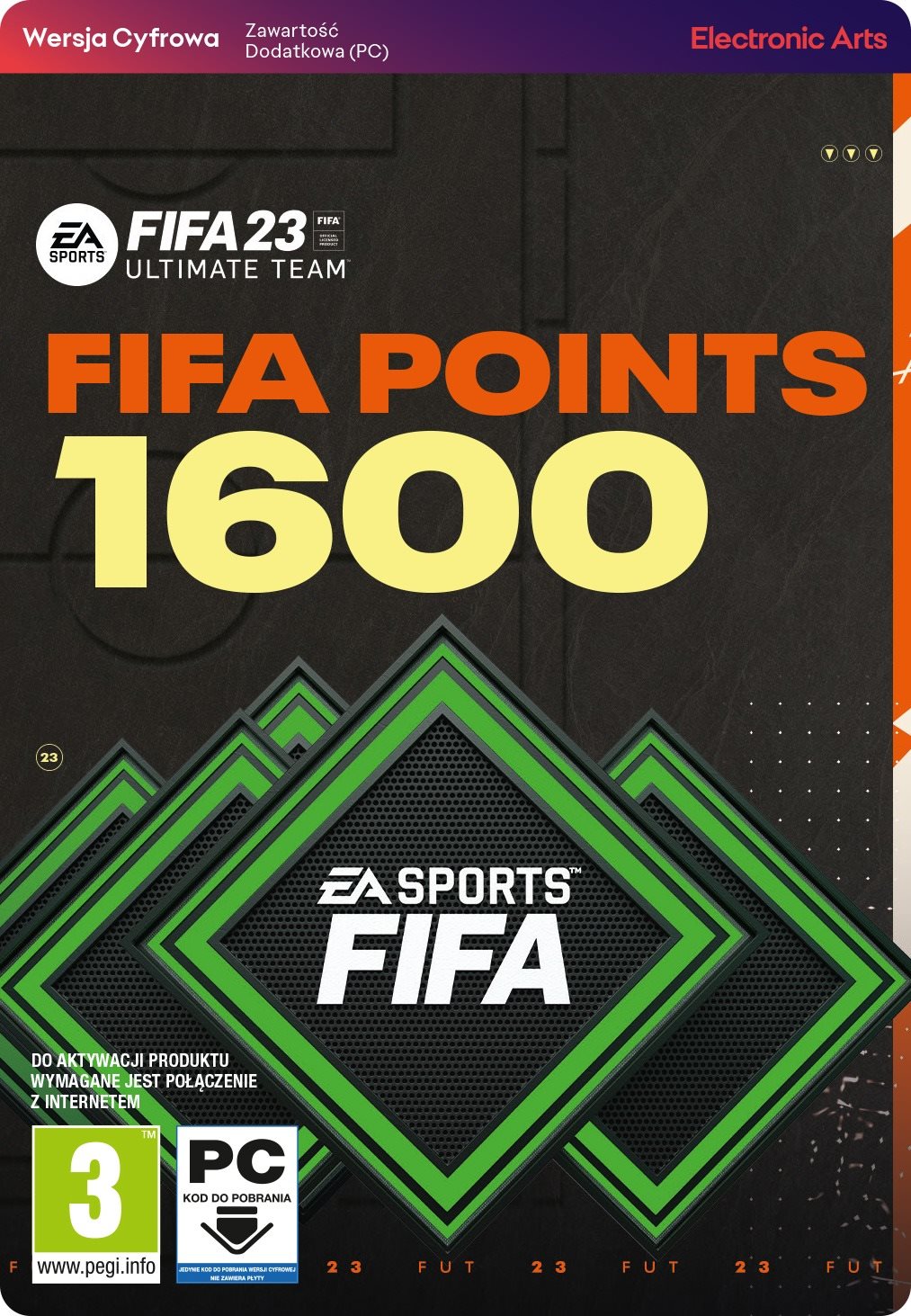 Videójáték kiegészítő FIFA 23 ULTIMATE TEAM 1600 POINTS - PC DIGITAL