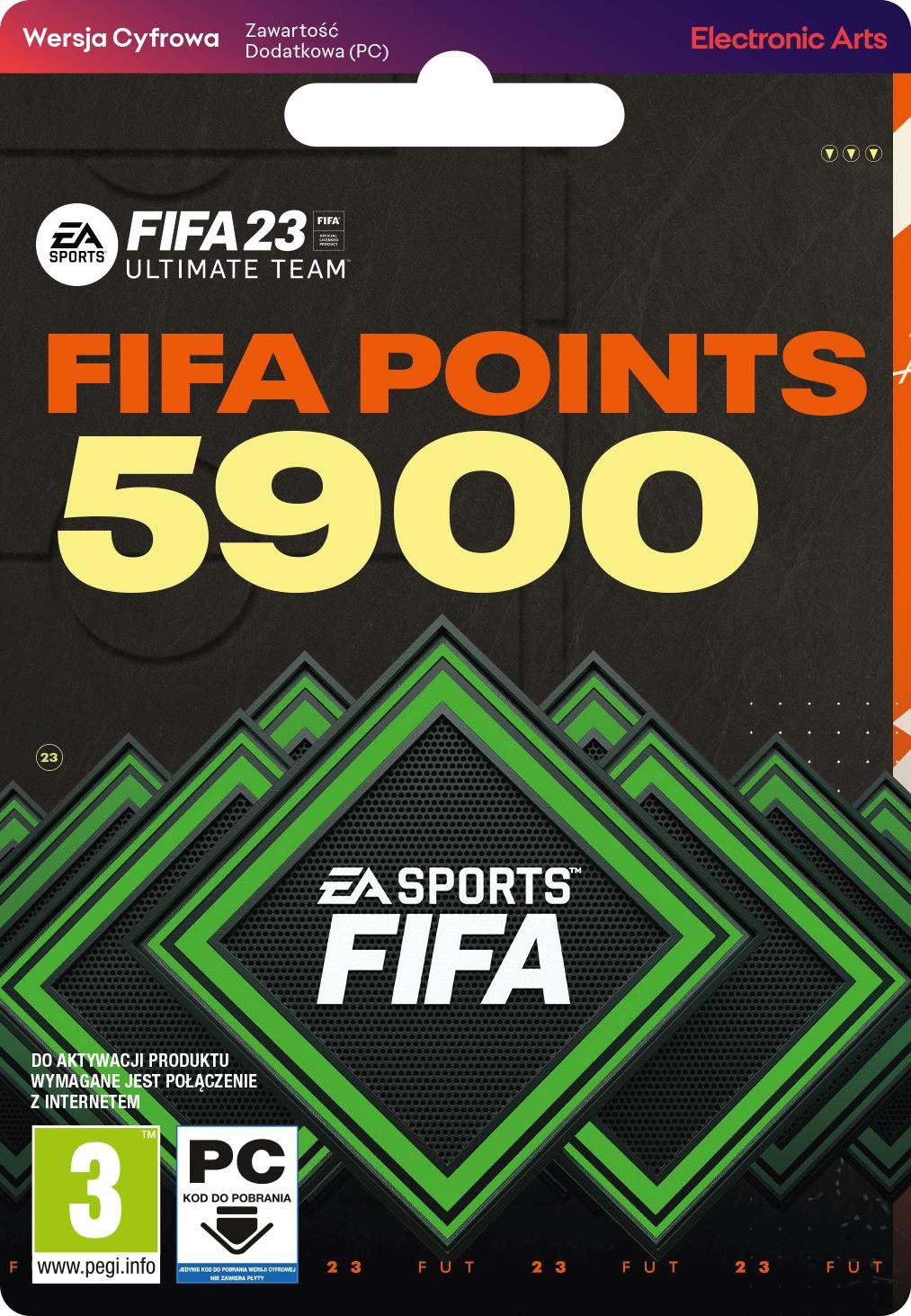 Videójáték kiegészítő FIFA 23 ULTIMATE TEAM 5900 POINTS - PC DIGITAL