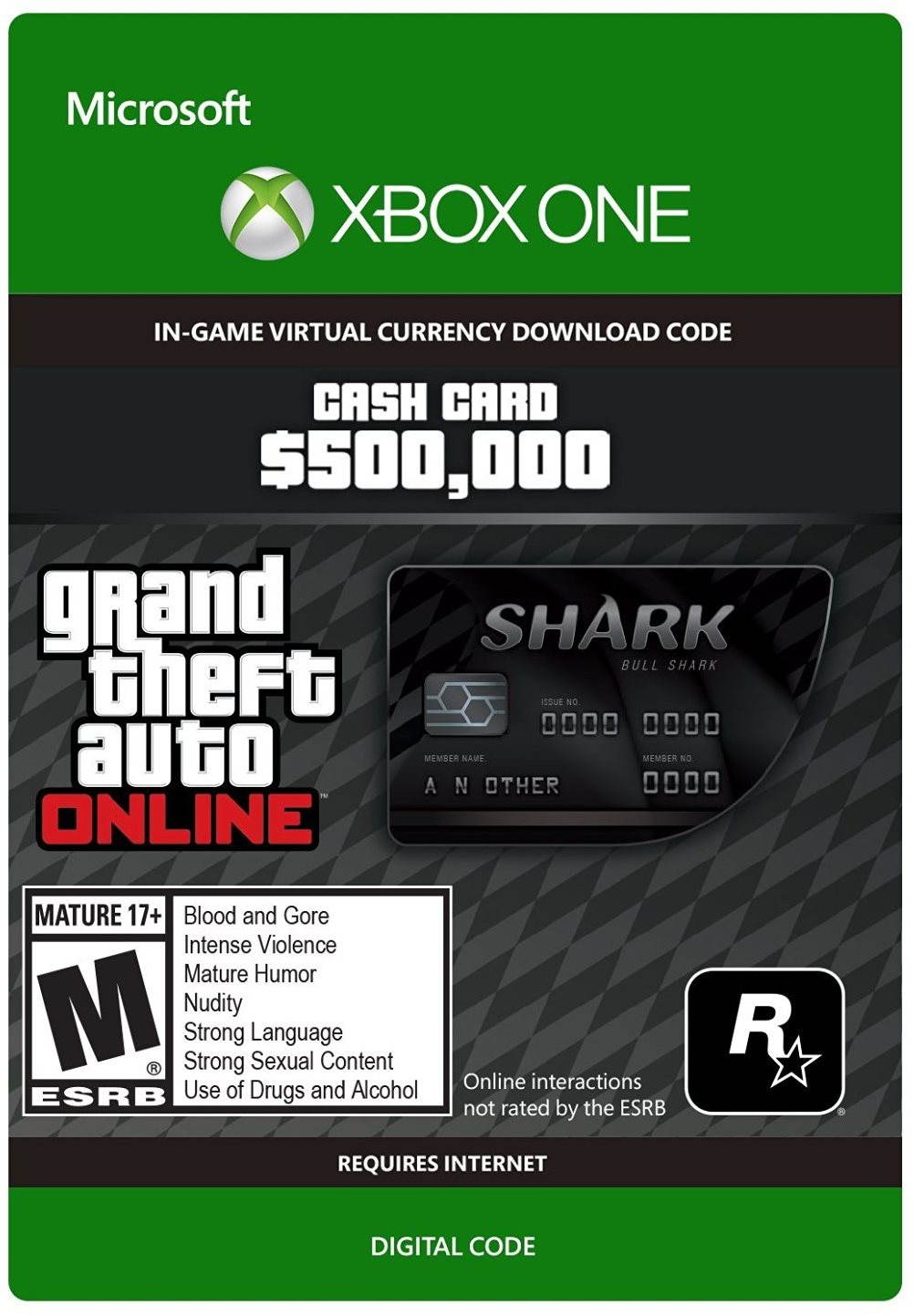Grand Theft Auto V (GTA 5): Bull Shark Cash Card DIGITAL