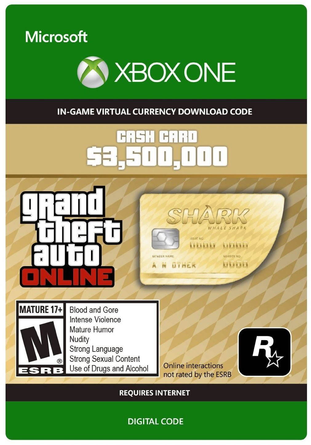 Grand Theft Auto V (GTA 5): Whale Shark Card DIGITAL
