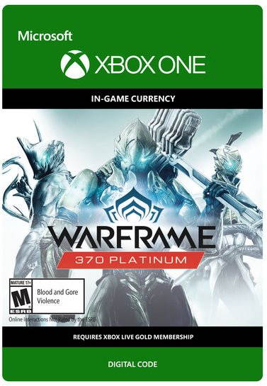 Warframe: 370 Platinum - Xbox One DIGITAL