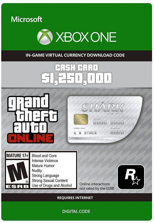 Grand Theft Auto V (GTA 5): Great White Shark Card - Xbox Digital