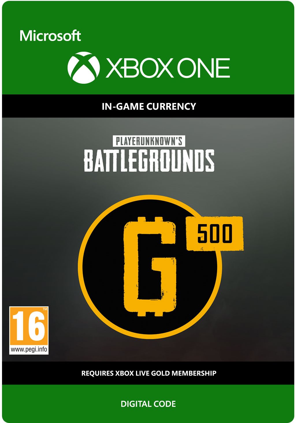 PLAYERUNKNOWN'S BATTLEGROUNDS 500 G-Coin - Xbox Digital