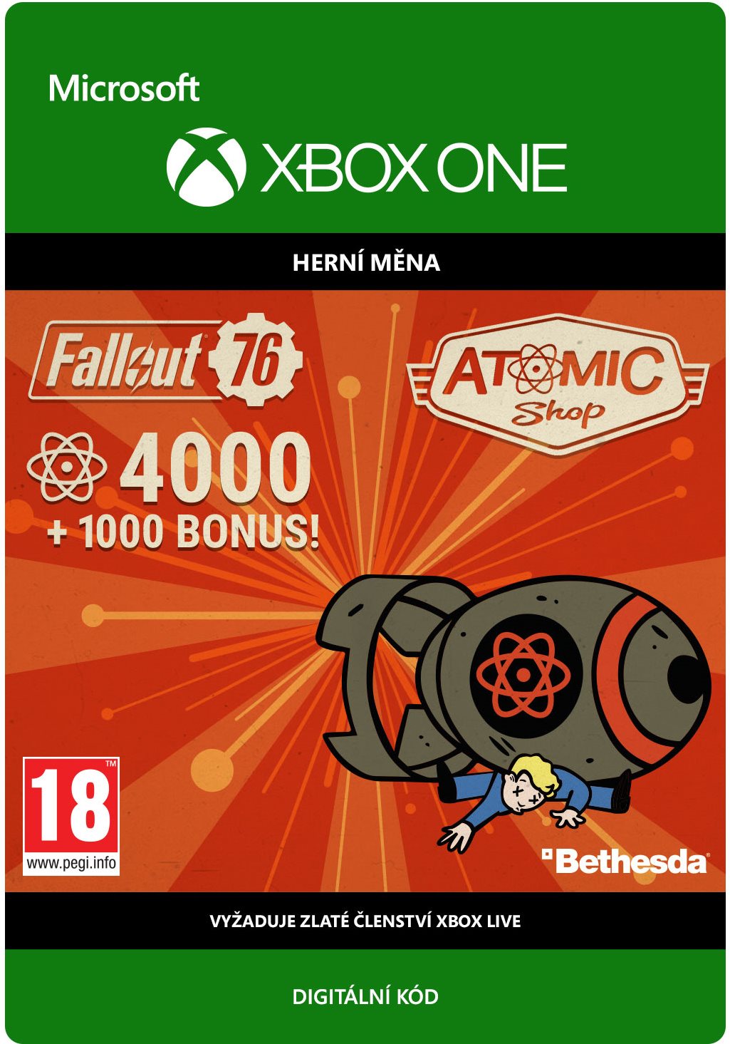 Fallout 76: 4000 Atoms - Xbox Digital