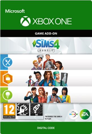 The Sims 4 Bundle (Get To Work, Dine Out, Cool Kitchen Stuff) - Xbox Digital