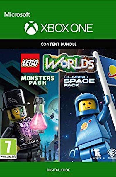 LEGO Worlds Classic Space Pack and Monsters Pack Bundle - Xbox Digital