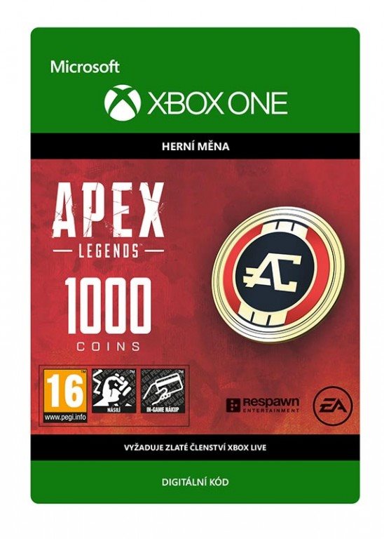 Videójáték kiegészítő APEX Legends: 1000 Coins - Xbox Digital