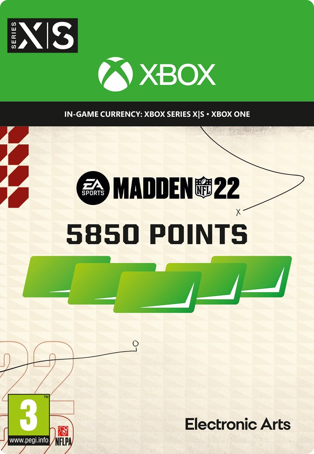 Videójáték kiegészítő Madden NFL 22: 5850 Madden Points - Xbox Digital