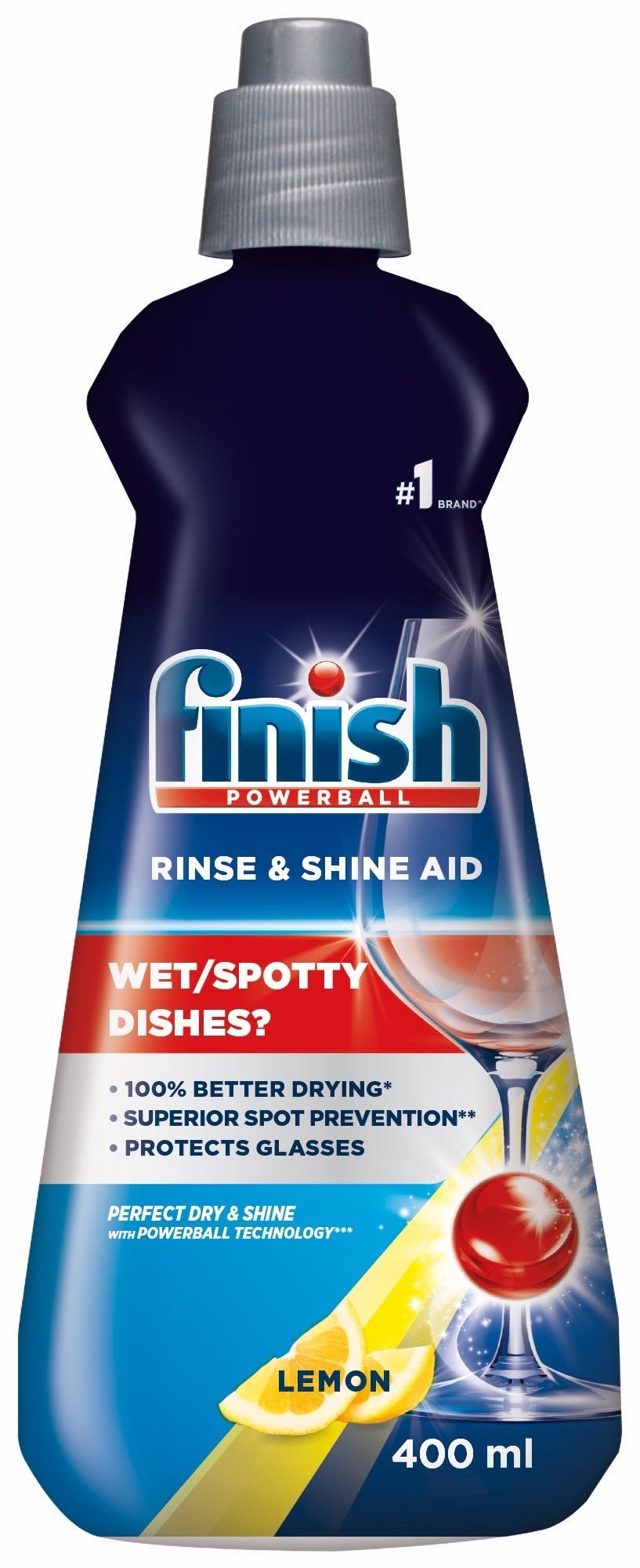 FINISH Shine&Protect Lemon gépi öblítőszer, 400 ml
