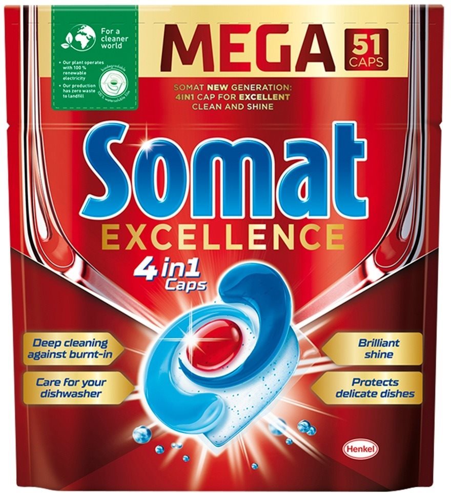 Somat Excellence Mosogatógép kapszula 51 db