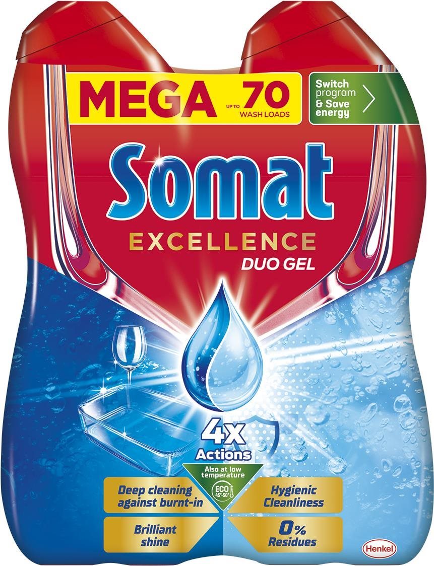 SOMAT Excellence Duo A higiénikus tisztaságért 70 adag, 1,26 l