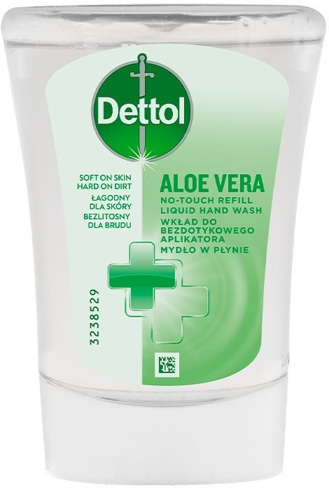 Dettol Aloe Vera folyékony szappan utántöltő értintés nélküli kézmosó készülékhez 250 ml