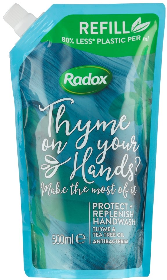 Folyékony szappan RADOX Anti-Bacterial Feel Hygienic & Replenishing Hand Wash Refill 500 ml