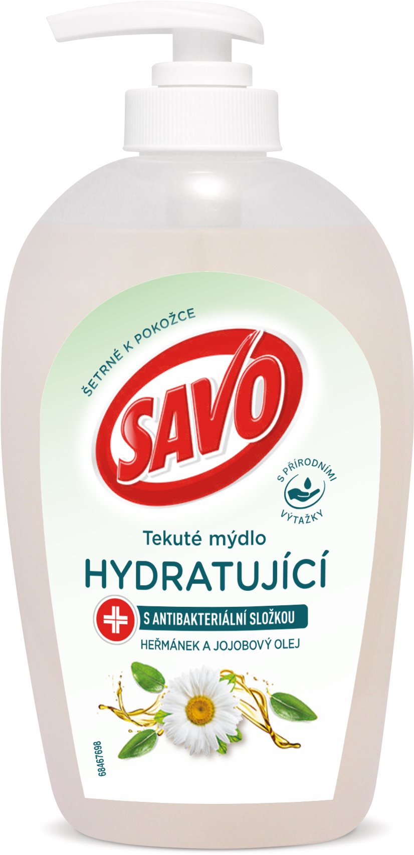 SAVO folyékony hidratáló szappan antibakteriális összetevővel rendelkező kamilla- és jojobaolajjal 2