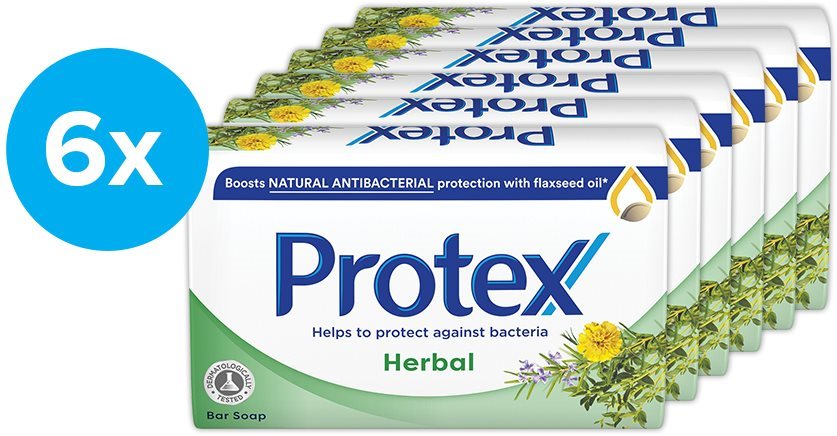PROTEX Herbal természetes antibakteriális védelemmel 6 × 90 g