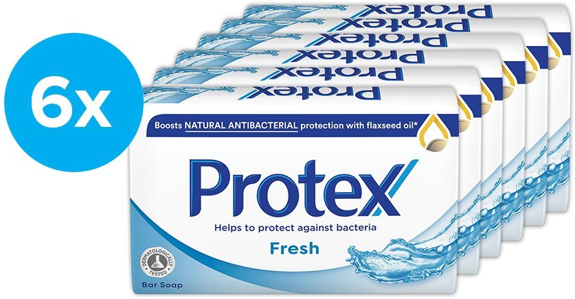 PROTEX Fresh természetes antibakteriális védelemmel 6 × 90 g