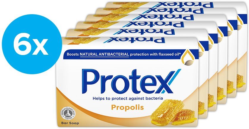 Szappan PROTEX Propolisz természetes antibakteriális védelemmel 6 × 90 g