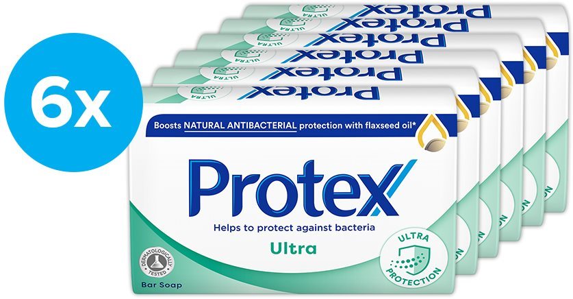 PROTEX Ultra természetes antibakteriális védelemmel 6 × 90 g