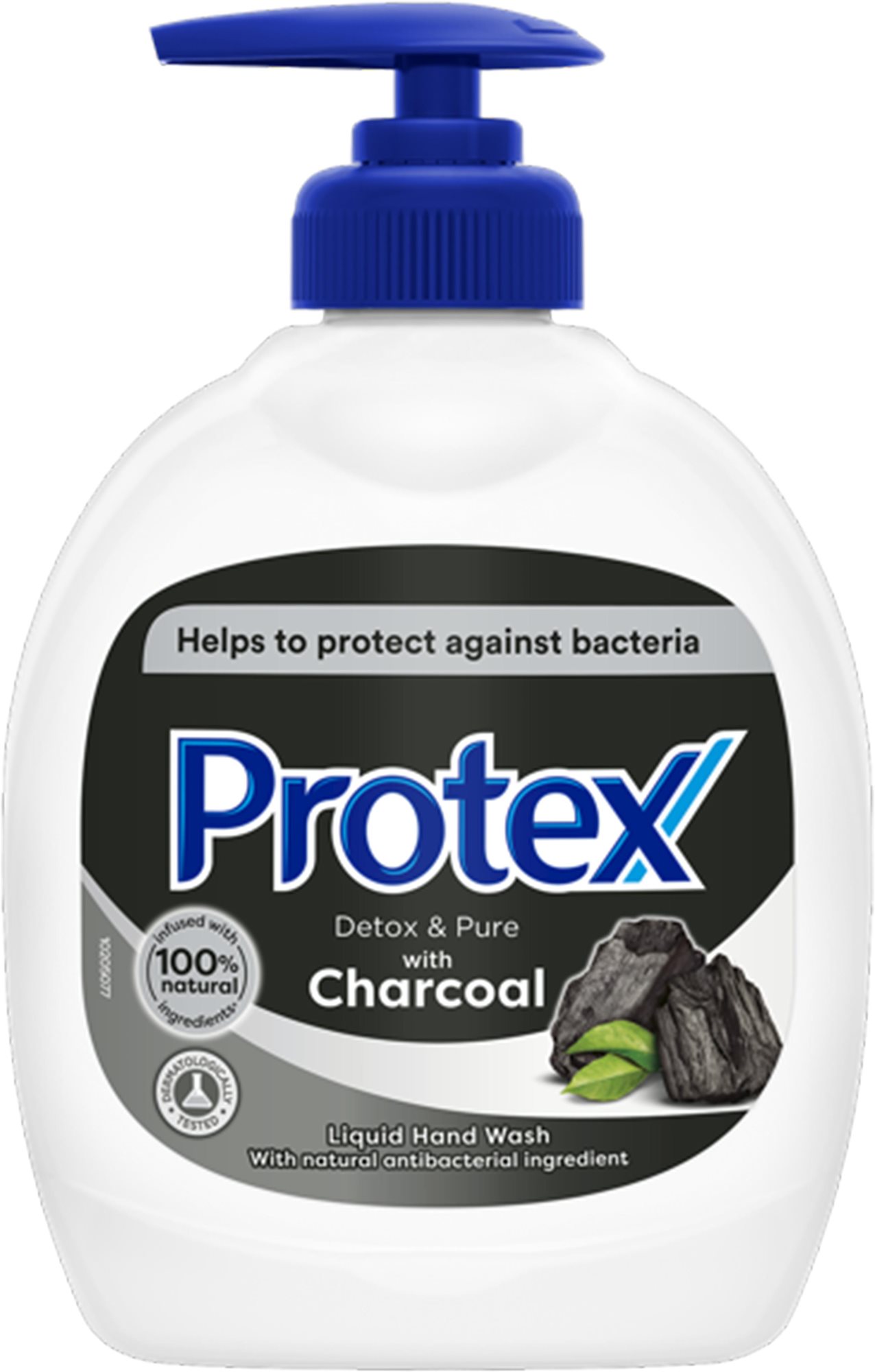 PROTEX Charcoal Folyékony szappan természetes antibakteriális védelemmel 300 ml