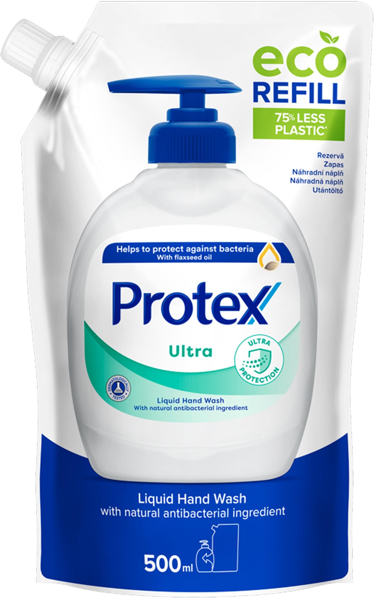PROTEX Ultra Folyékony szappan természetes antibakteriális védelemmel - utántöltő 500 ml