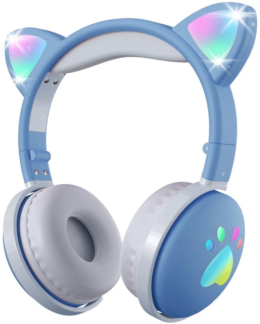 Vezeték nélküli fül-/fejhallgató MOZOS KID-DOG-BT-BLUE
