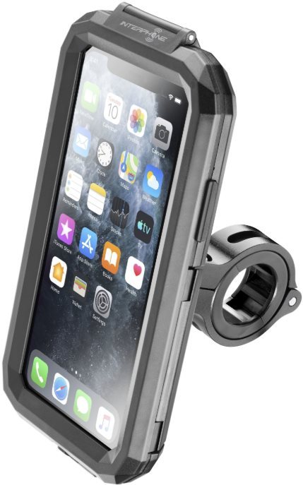 Mobiltelefon tok Cellularline Interphone Apple iPhone 11 Pro biciklis telefontartó, fekete