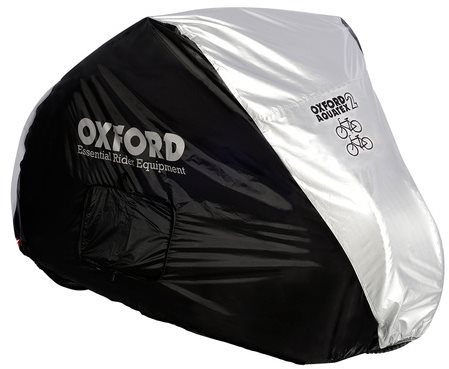 OXFORD Aquatex Ponyva két kerékpárhoz (fekete/ezüst)