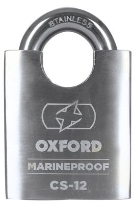 OXFORD U-lock profil C-12 Marine Proof, (fekete/ezüst, csapátmérő: 12 mm)