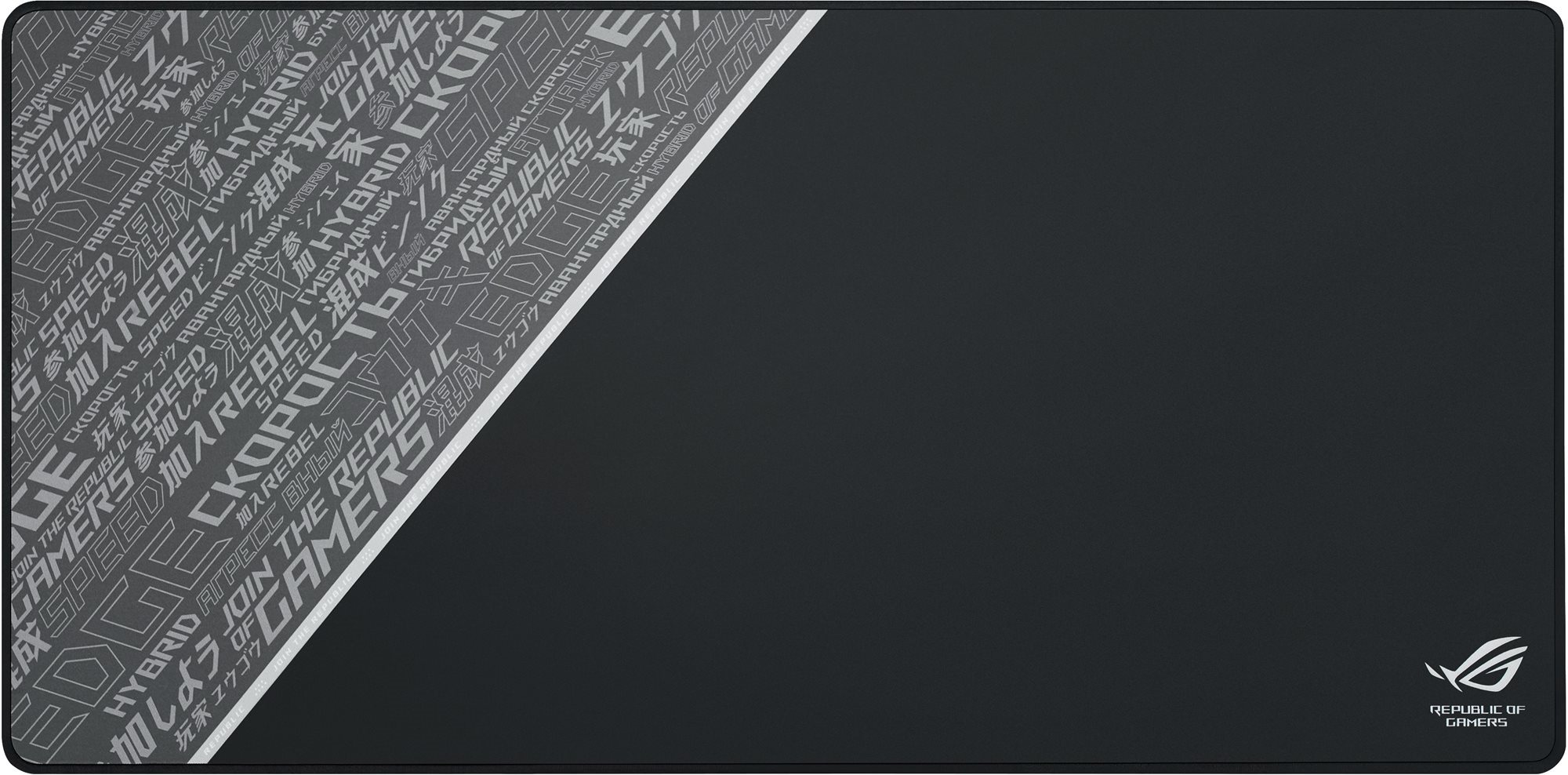 ASUS egérpad ROG SHEATH BLACK (NC01), 900x440x3mm, textil, fekete-szürke