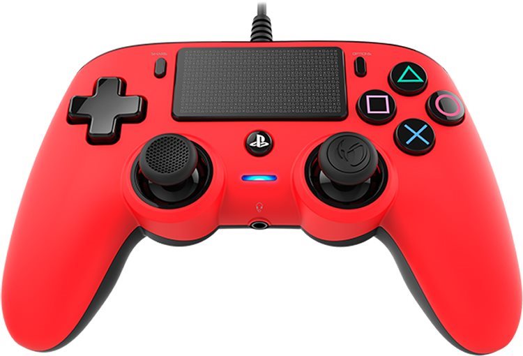 Nacon Wired Compact Controller PS4 - piros