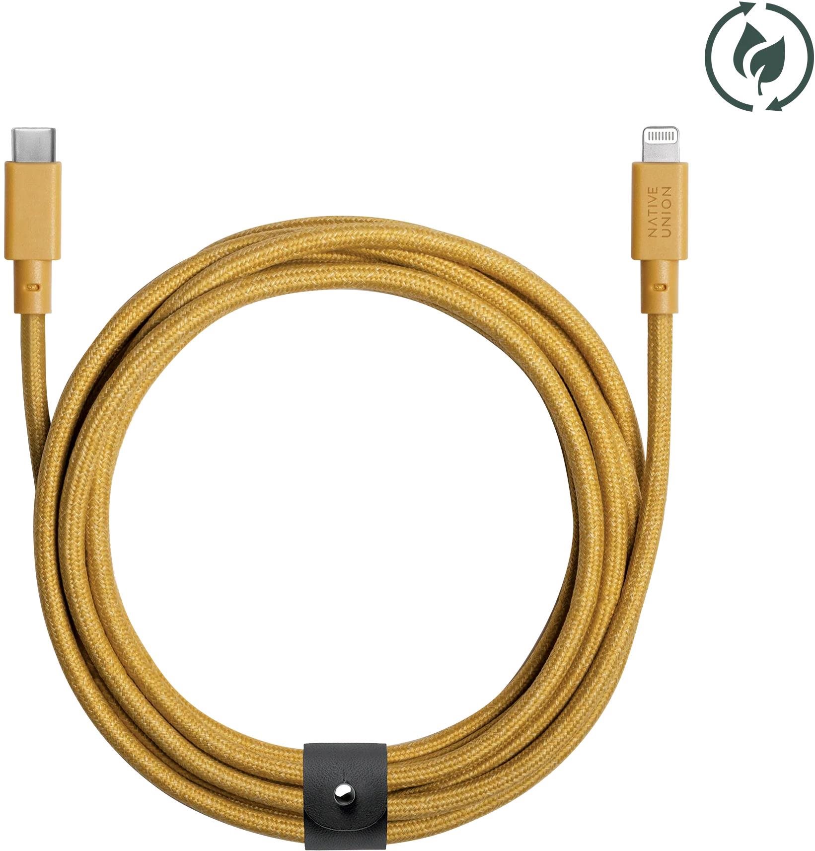Native Union Belt Cable (USB-C – Lightning) 3m Kraft