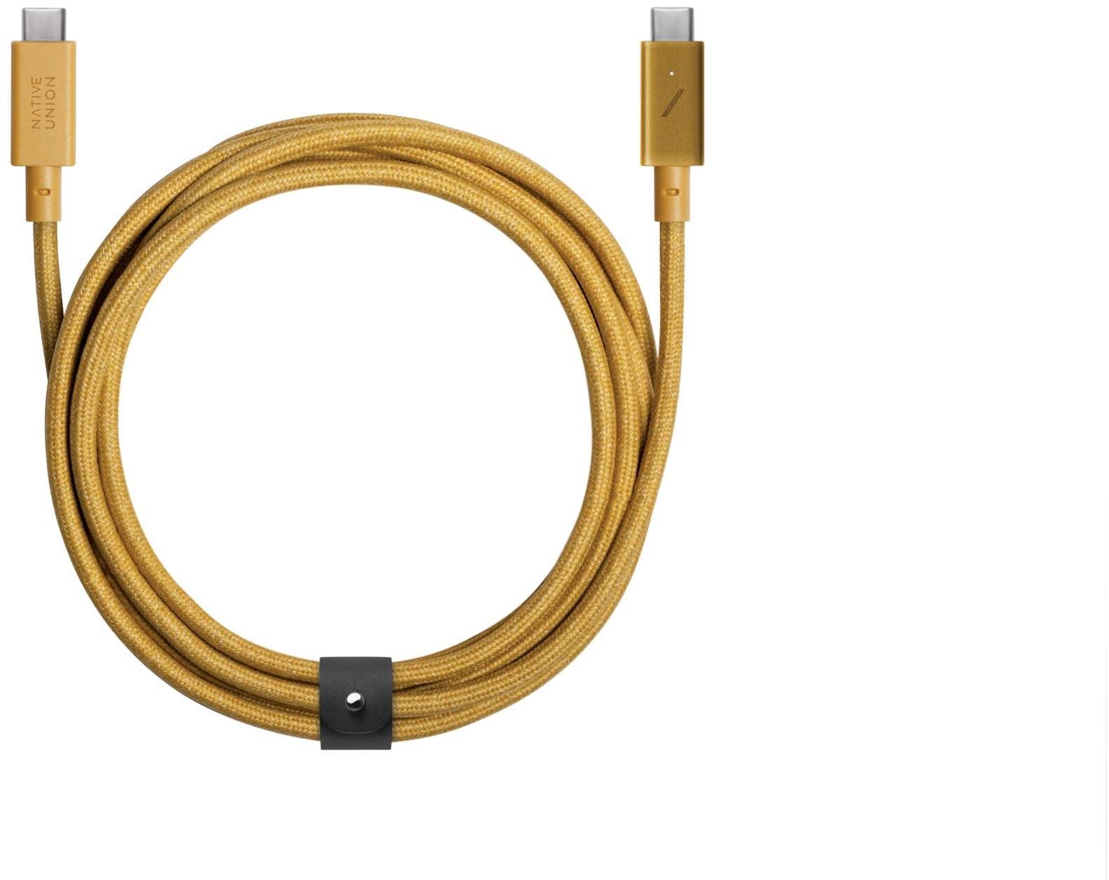 Native Union Belt Cable Pro (USB-C to USB-C) - 2,4m, Kraft