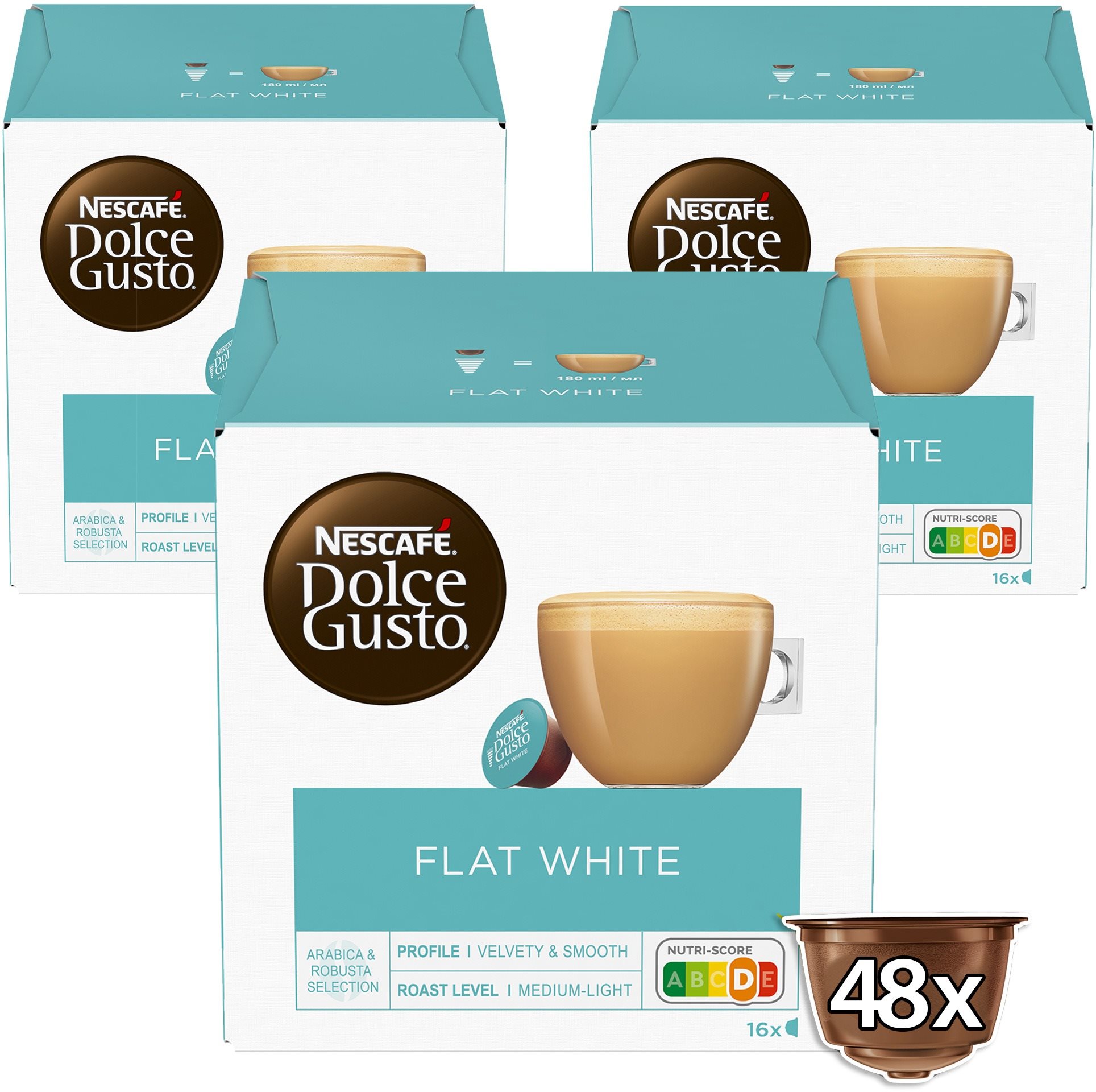 NESCAFÉ Dolce Gusto Flat White, 3 csomag