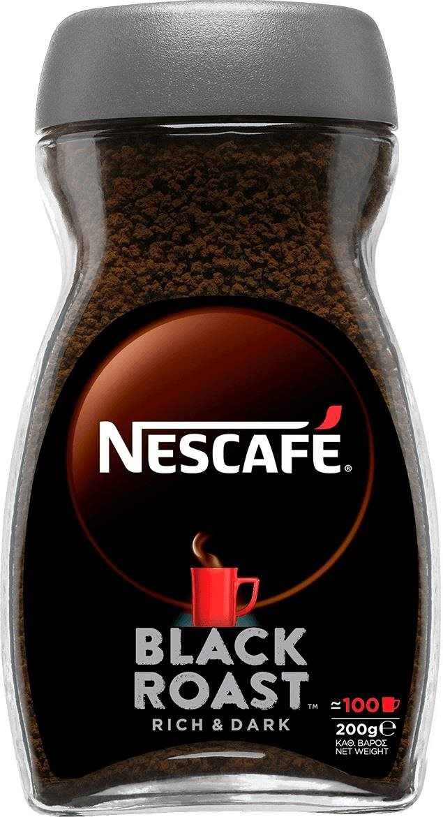 Kávé NESCAFÉ Black Roast, instant kávé, 200 g