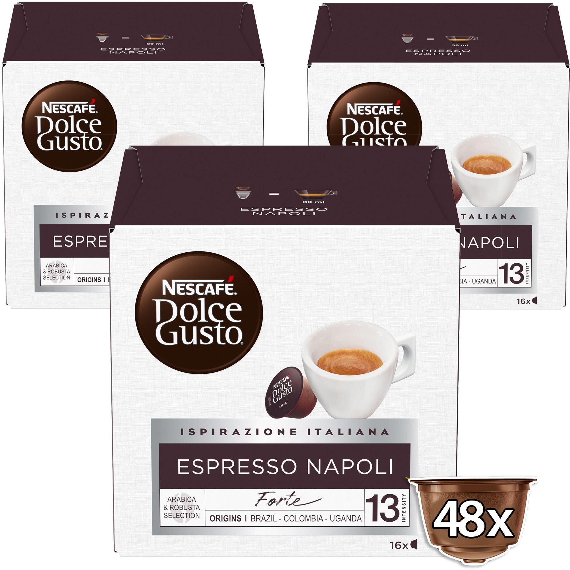 NESCAFÉ® Dolce Gusto® Espresso Napoli 3x16 db, kartondobozban