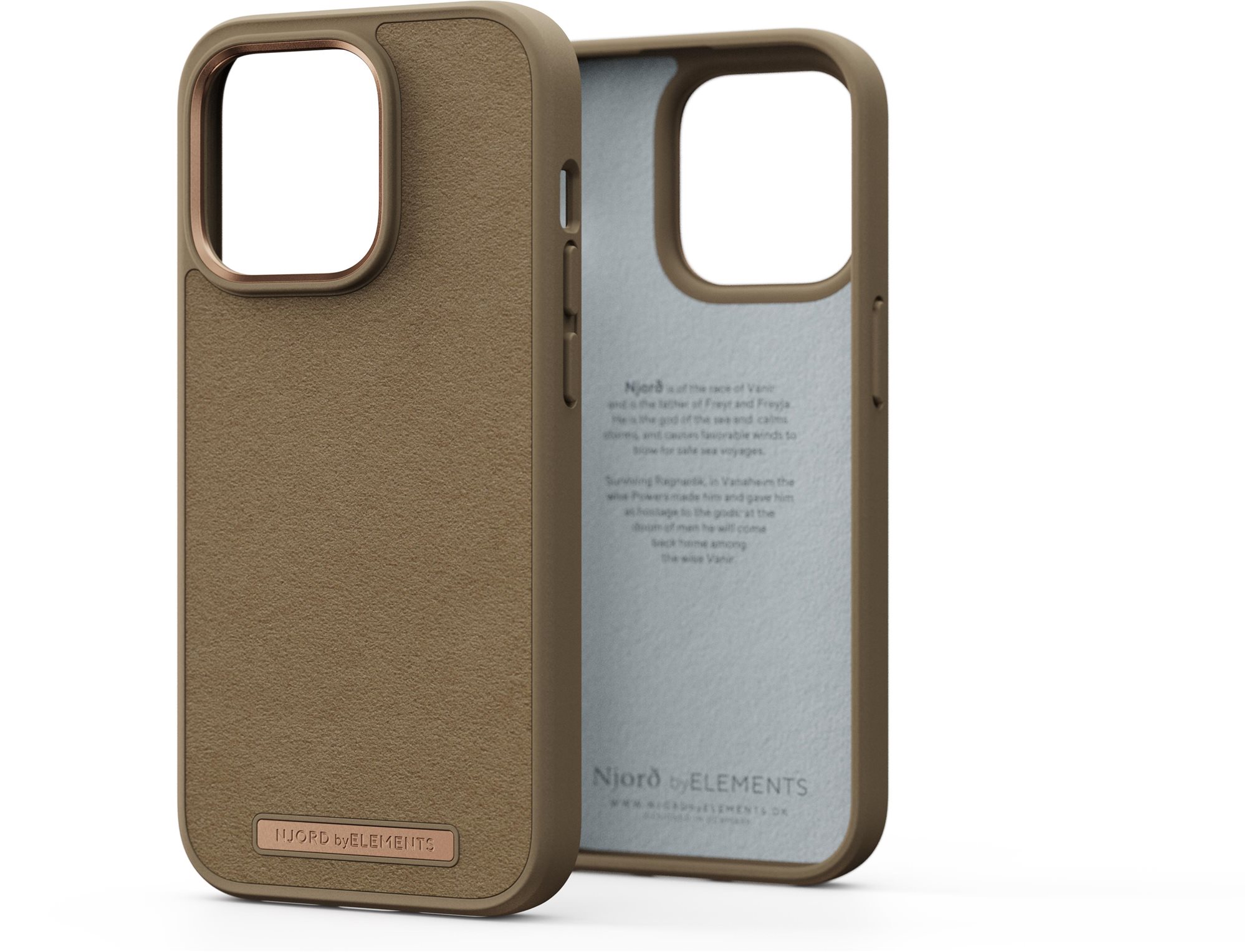 Njord iPhone 14 Pro Comfort+ Case Camel