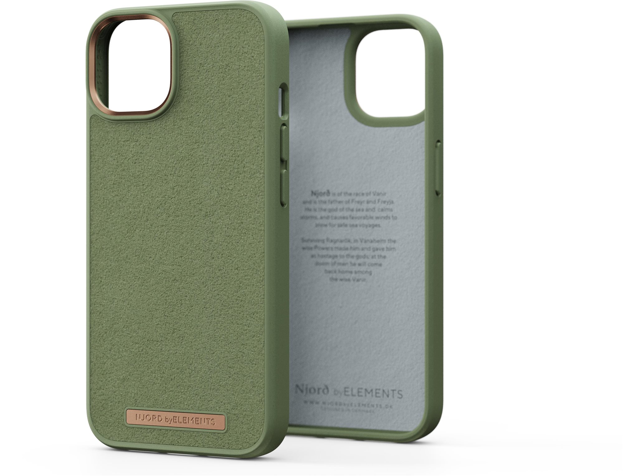 Njord iPhone 14 Comfort+ Case Olive