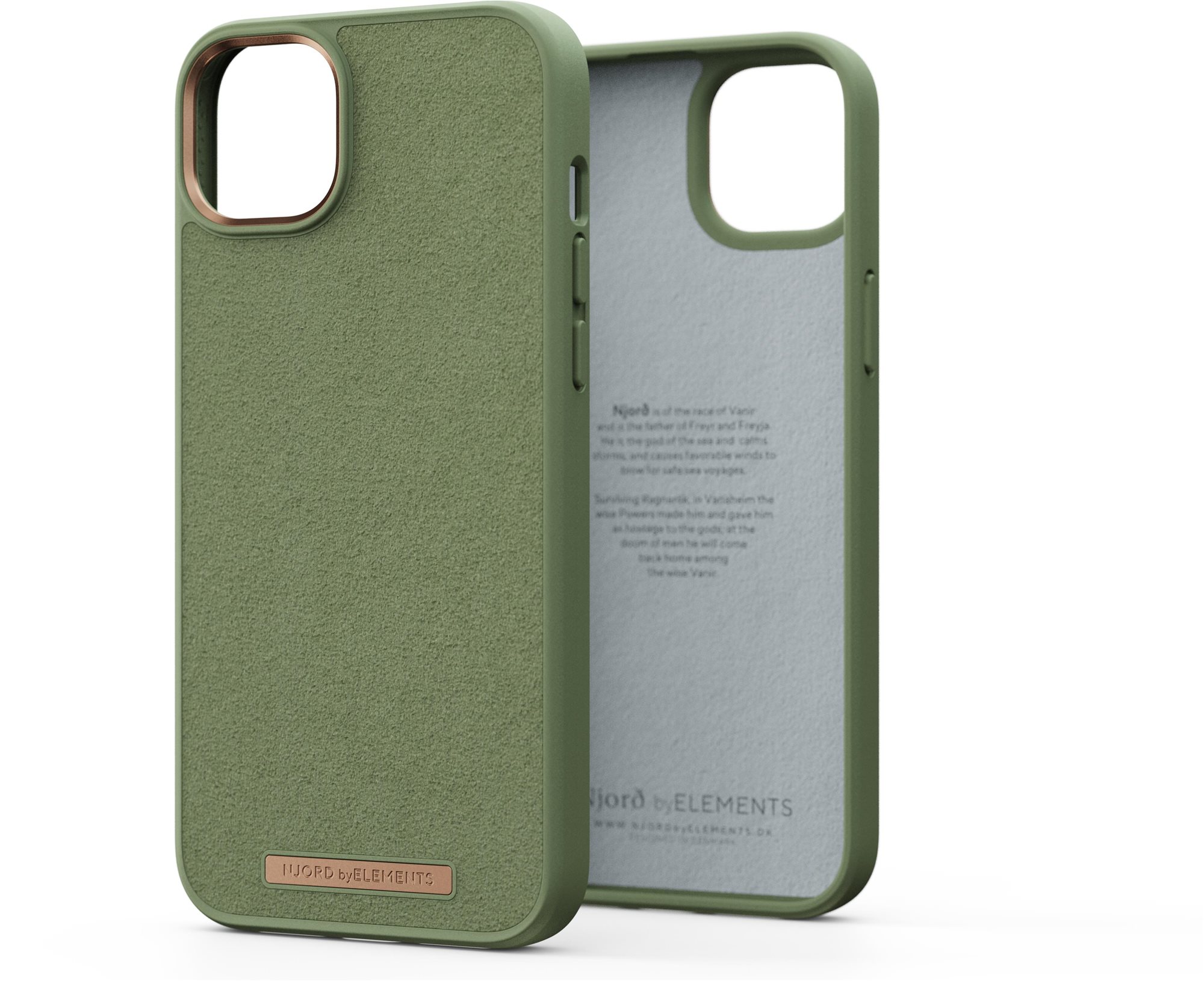 Njord iPhone 14 Plus Comfort+ Case Olive