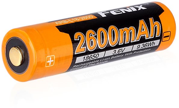 Fenix 18650 újratölthető USB akkumulátor 2600 mAh (Li-ion)