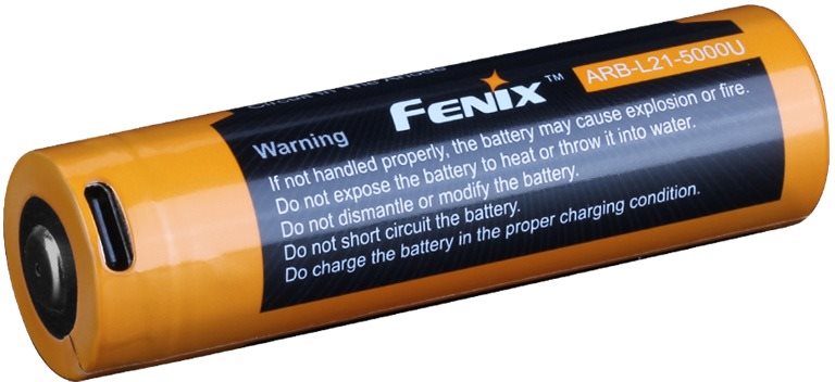 Újratölthető akkumulátor Fenix 21700 5000 mAh USB-C-vel (Li-Ion)