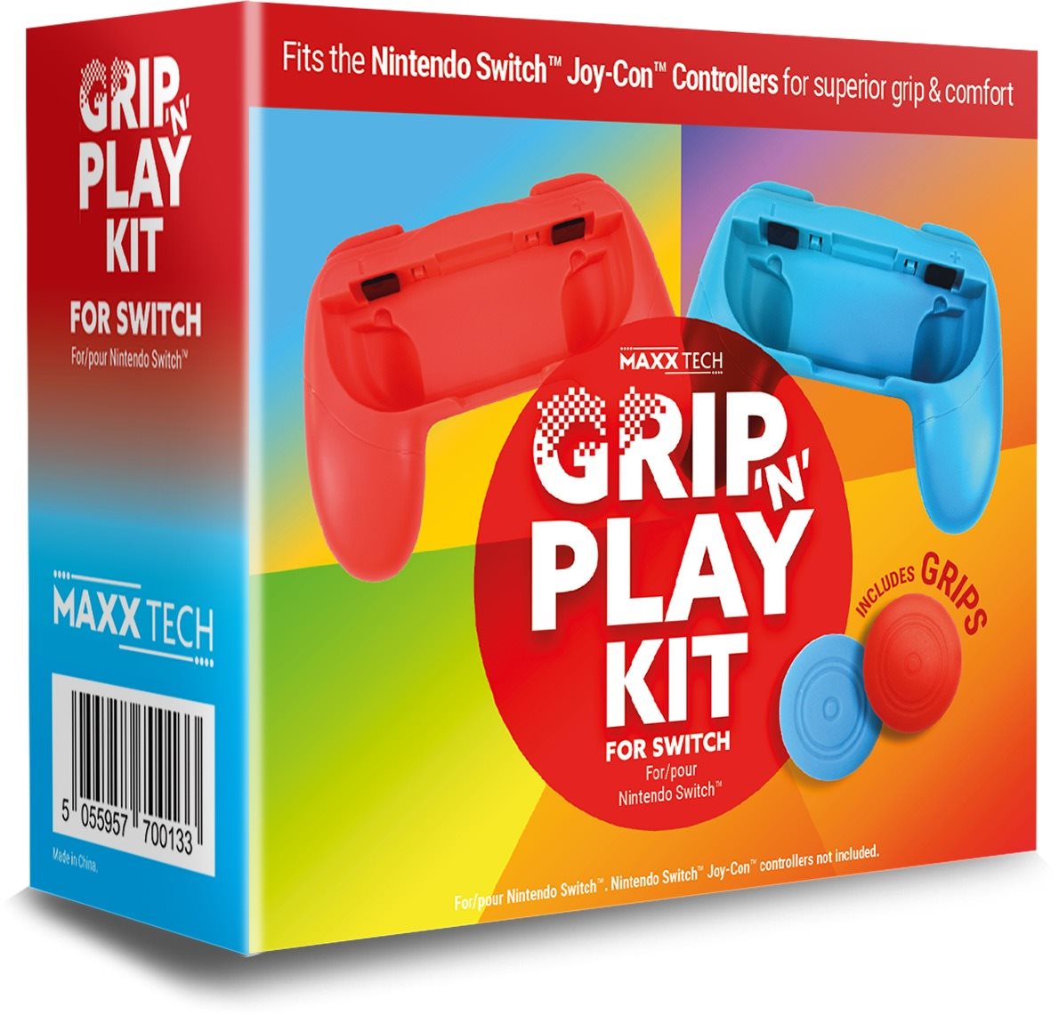 Kontroller tartozék Grip 'n' Play Controller Kit - Nintendo Switch kiegészítő készlet