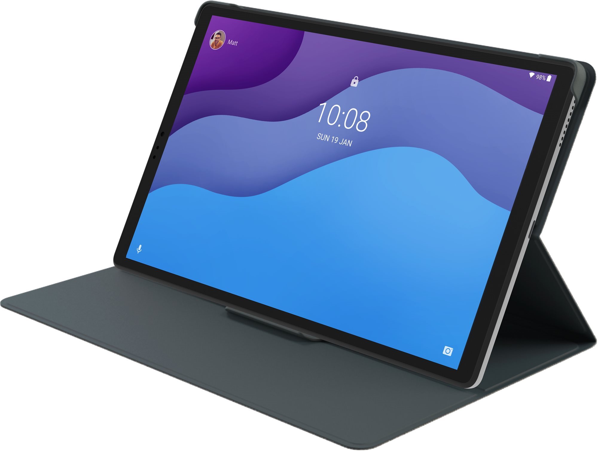 Lenovo Tab M10 HD (2. ) Folio tok fekete