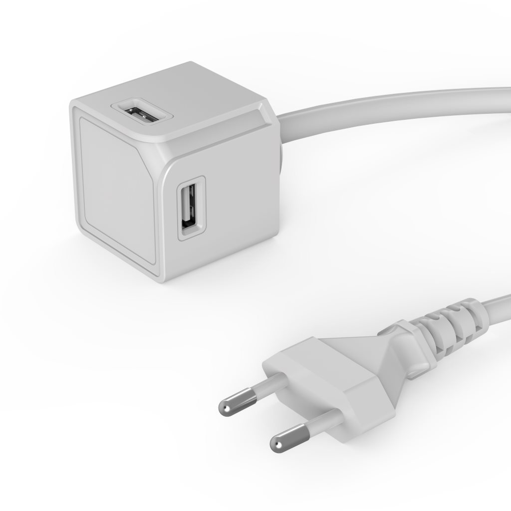 PowerCube USBcube Extended 4xUSB-A - fehér