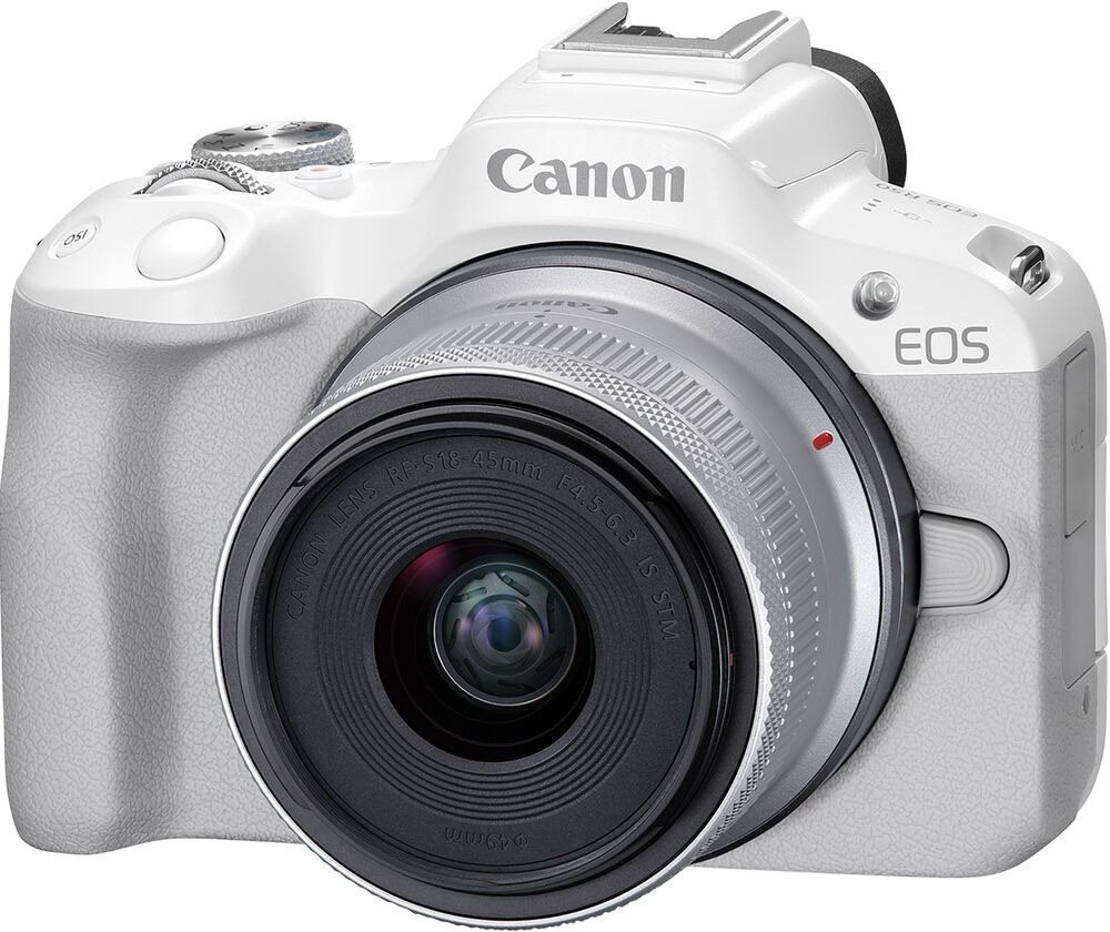 Canon EOS R50 fehér + RF-S 18-45mm f/4.5-6.3 IS STM