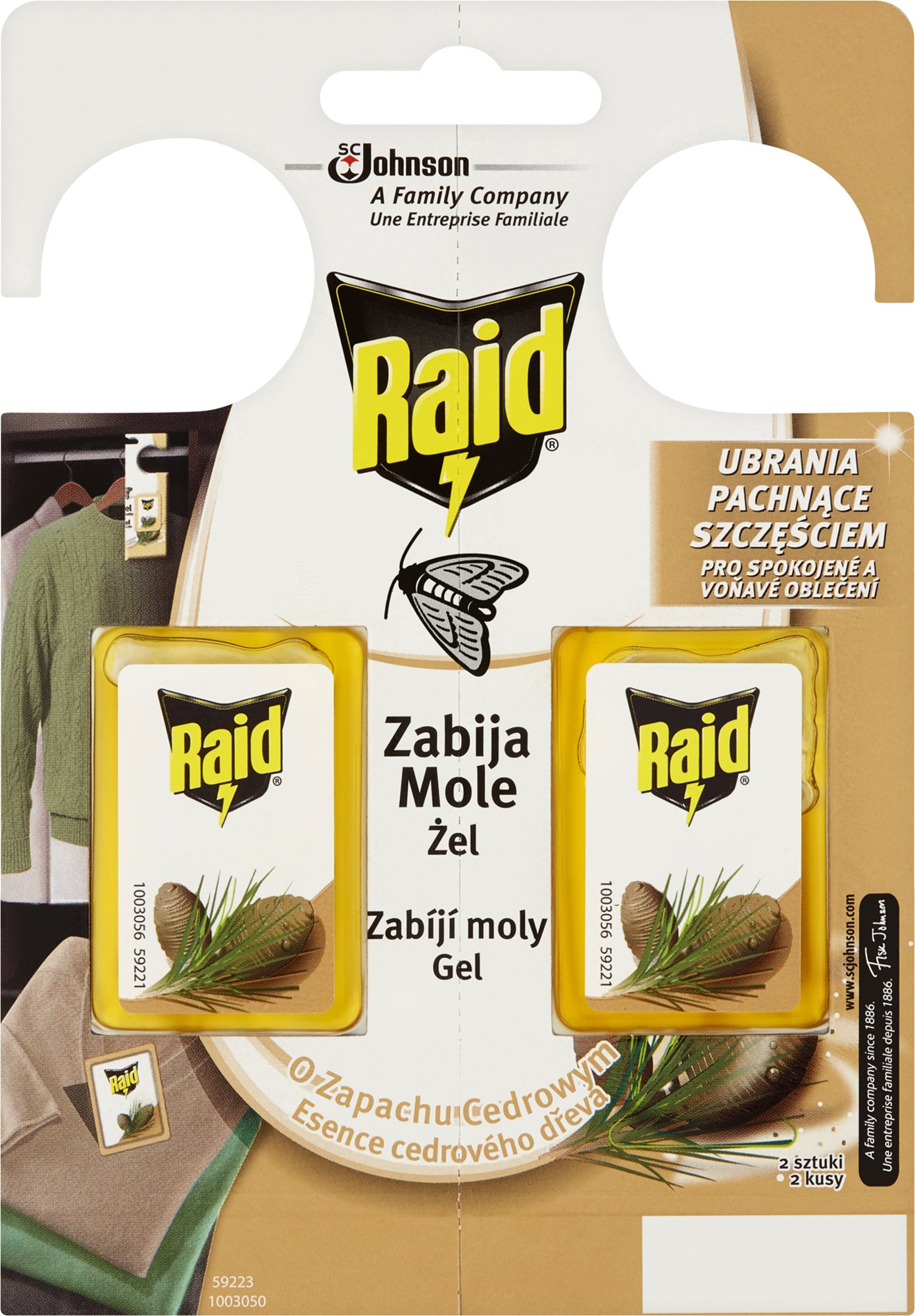 RAID Molyirtó cédrus illattal 2 db