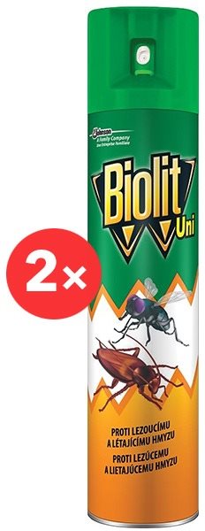 BIOLIT UNI 007 Spray repülő és mászó rovarok ellen 2×300 ml